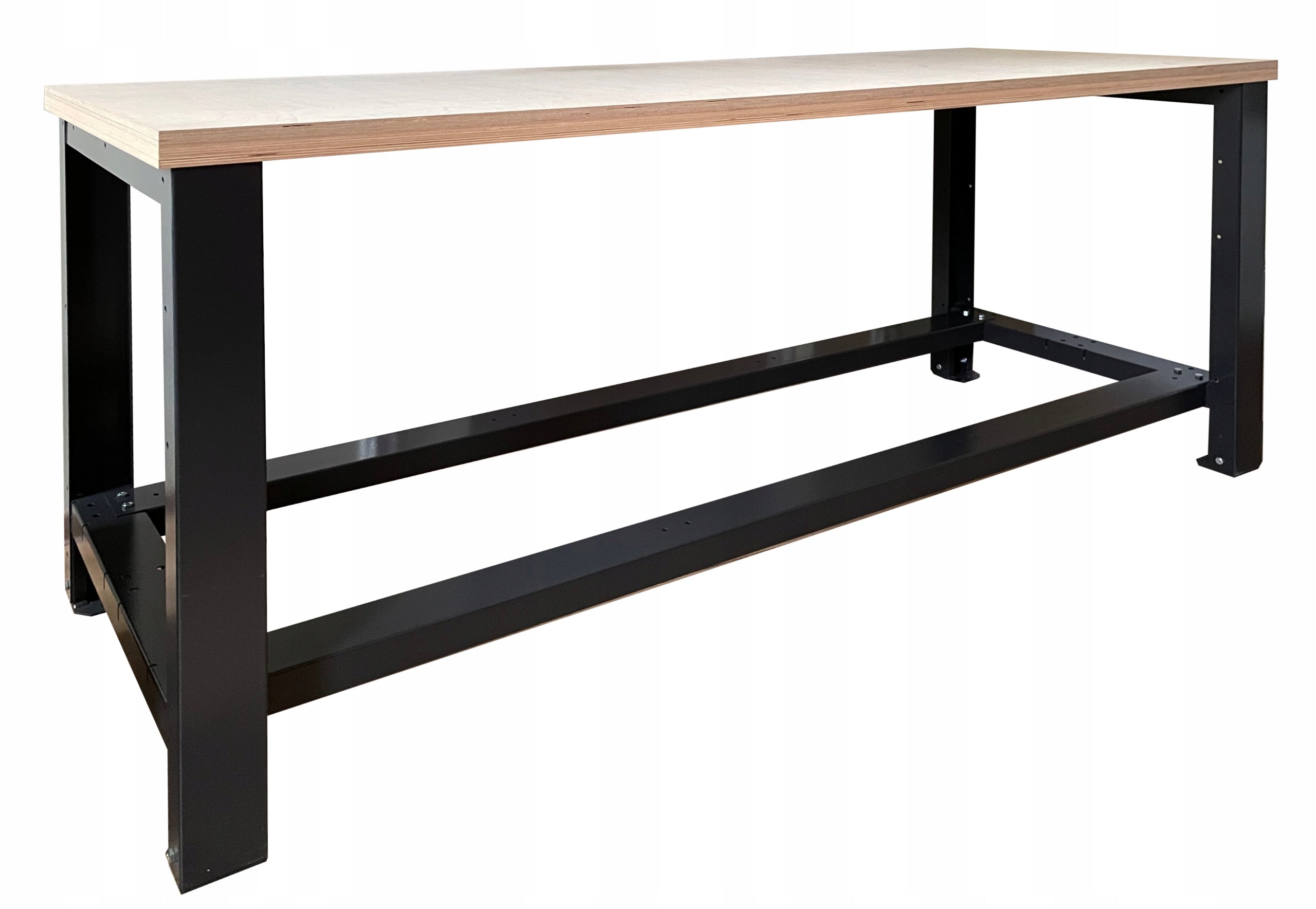 Workbench, large 200 cm, plywood 4 cm load max 800 kg Manufacturer code CPSW 20 z poprzeczką