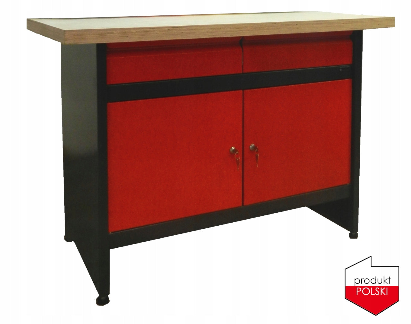 Workbench, tool cabinet, 120 cm, top 3 cm, Polish PRODUCT Product depth 60 cm
