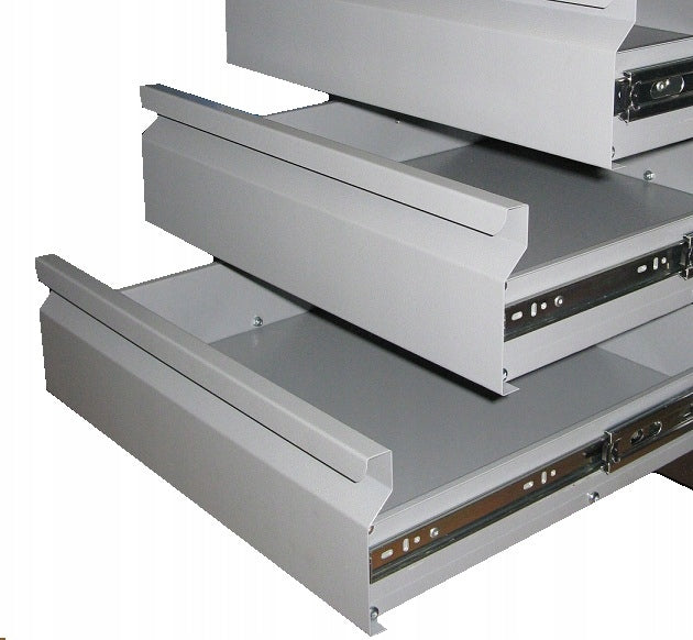 Workbench work table 170 cm, TABLETOP plywood 3 cm, 6 drawers and cabinet Product weight with unit packaging 80 kg