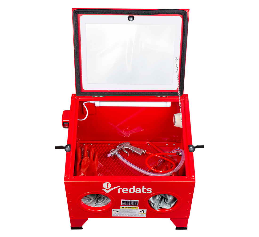 Workshop Chamber Cabin Sandblaster 90L 4 Nozzles REDATS SB-90 Kind cabin