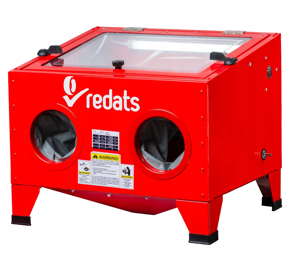 Workshop Chamber Cabin Sandblaster 90L 4 Nozzles REDATS SB-90