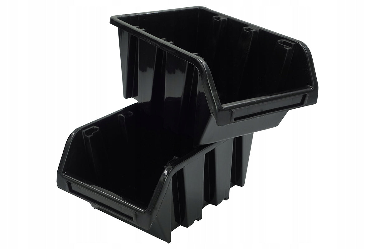 Workshop Cuvettes 20pcs Cuvette 155x100x70 mm Black for Garage Screws Packaging status original
