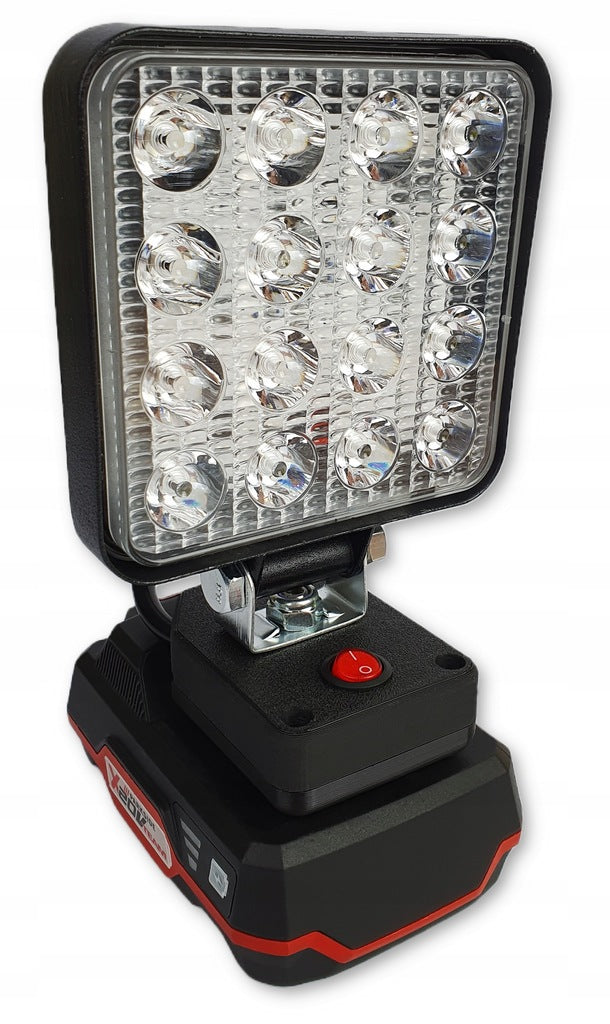 Workshop Lamp for Parkside LED Battery Adapter Manufacturer code Mocna 48W Led Halogen Pomysł na prezent