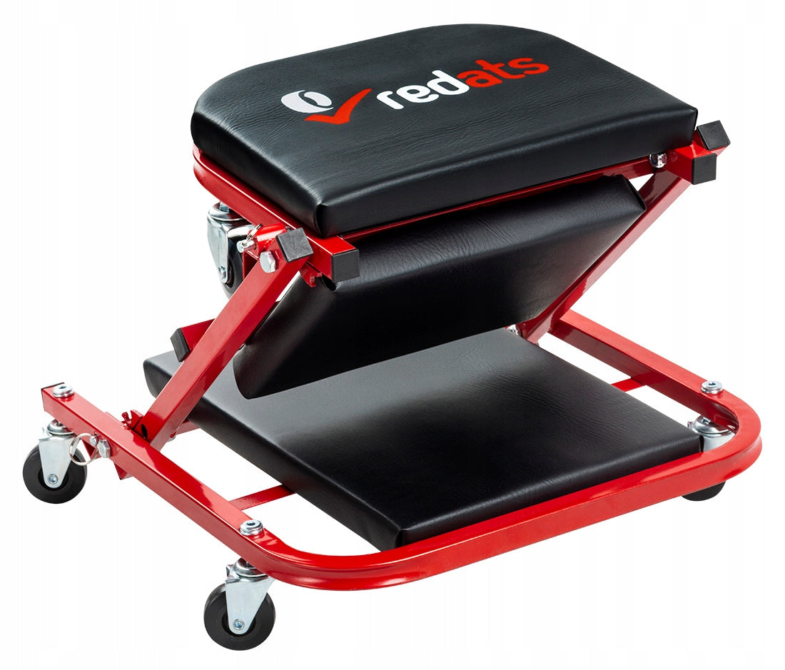 Workshop Lounger Folding 3in1 Stool Trolley Seat Stool Redats Brand Redats