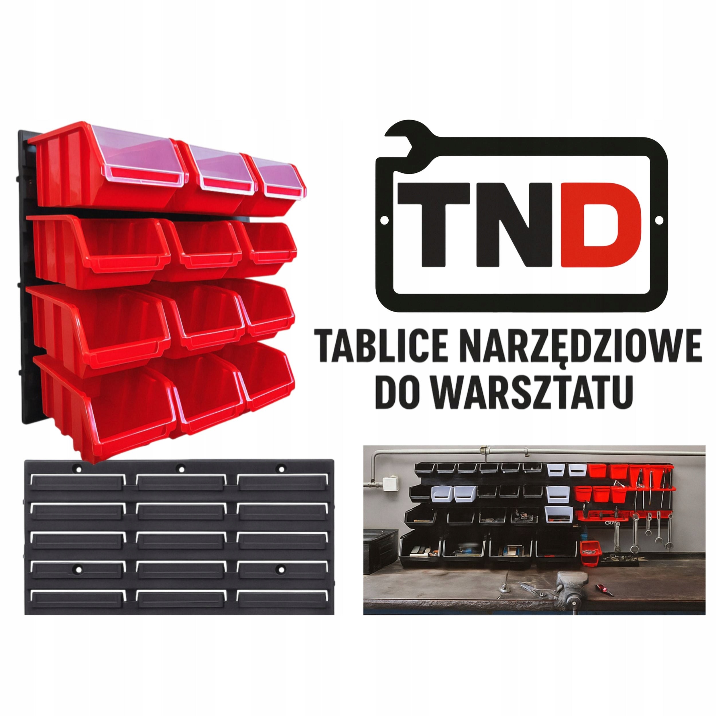 Workshop Tool Board 97x39cm Containers Bookcase Wall TND10 Product height 39 cm