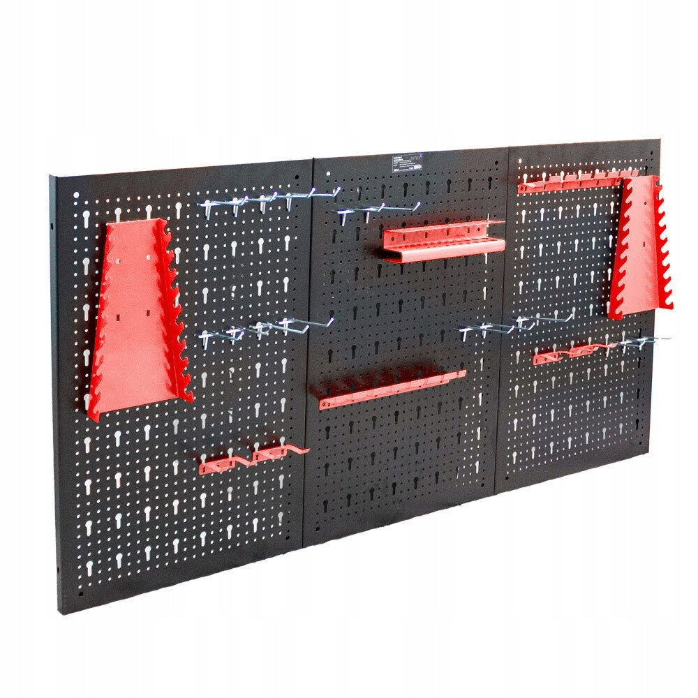 Workshop Tool Wall 120x60 cm Steel | Board with Handles | O Additional features standing hangable fastening holes for elements