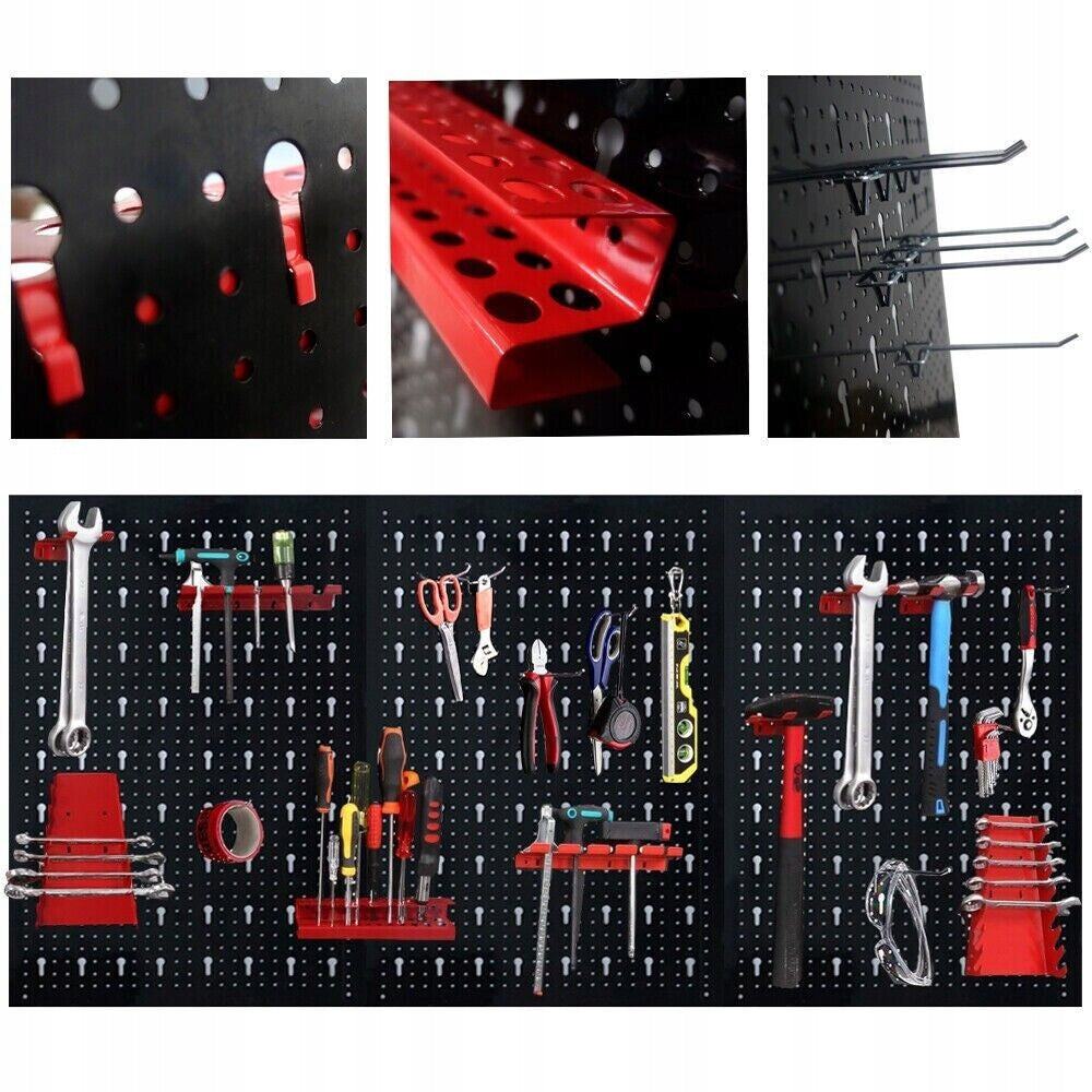 Workshop Tool Wall 120x60 cm Steel | Board with Handles | O Brand no brand