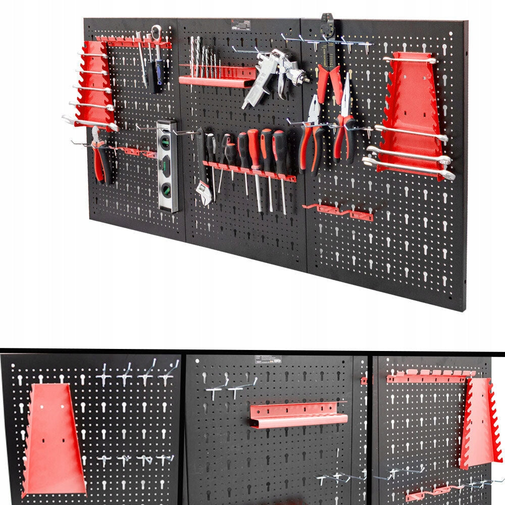 Workshop Tool Wall 120x60 cm Steel | Board with Handles | O Product weight with unit packaging 10 kg