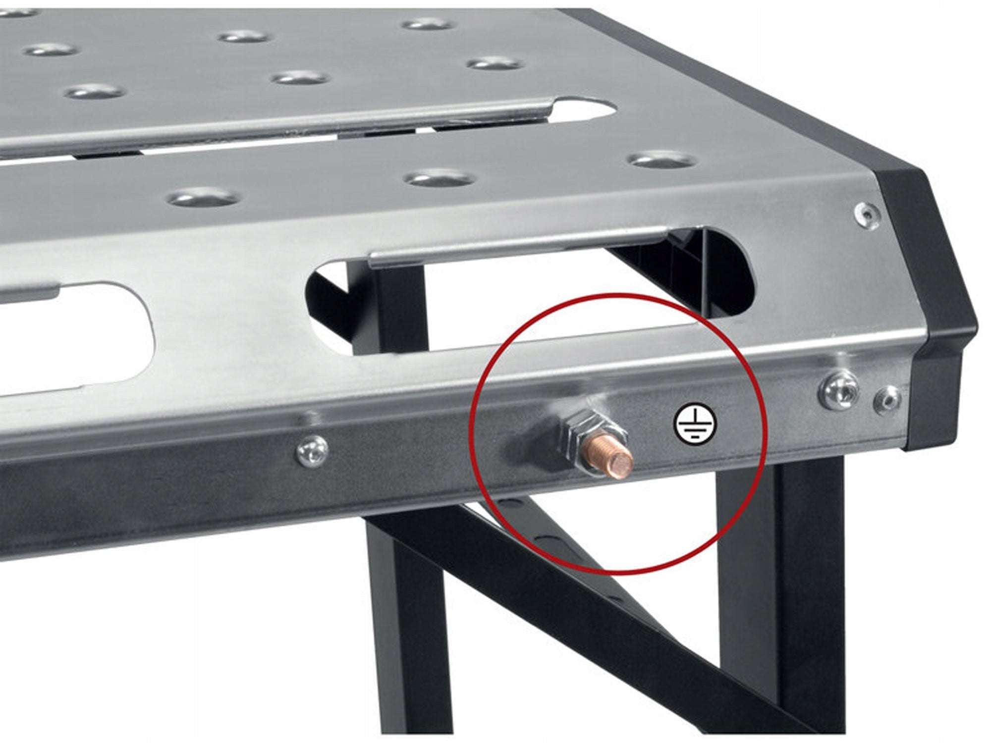Workshop Welding Table Portable Folding Metal Adjustable 450kg Brand Fortum