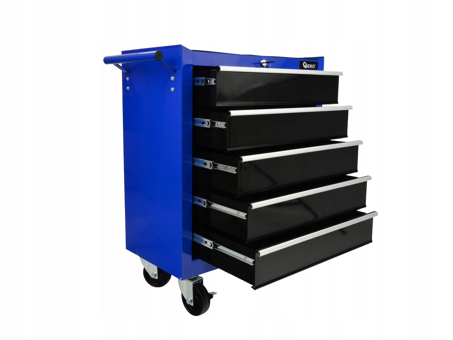 Workshop cabinet 5-drawer tool trolley without equipment Geko