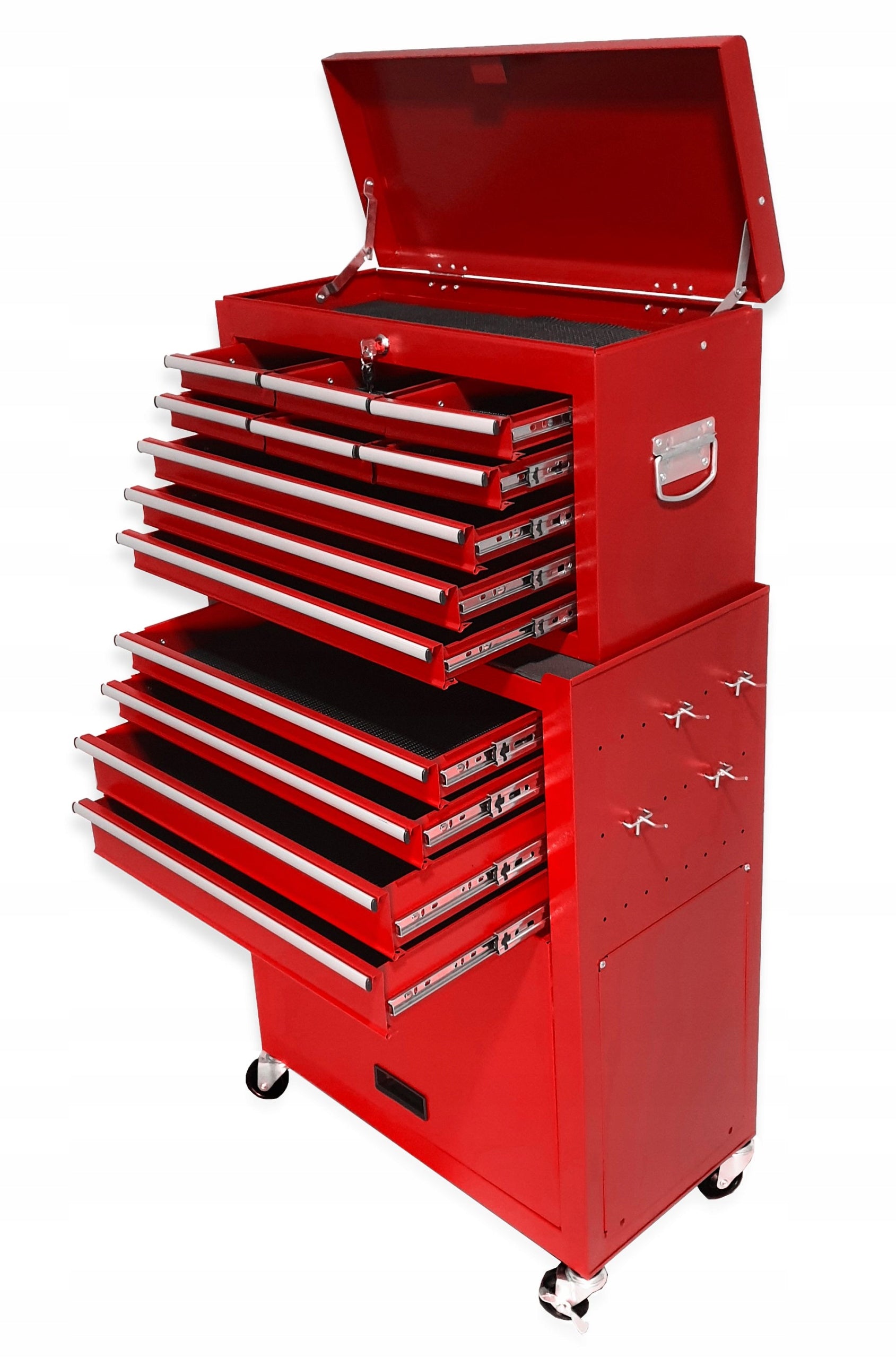 Workshop cabinet tool trolley 13 drawers - Ball bearings RED
