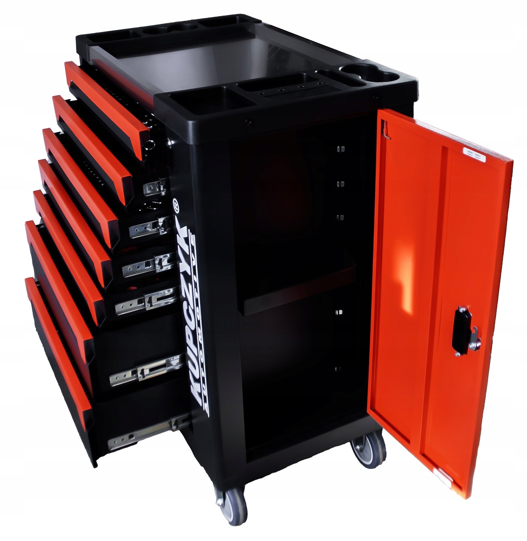 Workshop cabinet tool trolley metal worktop 420el Kupczyk Product width 84.5 cm