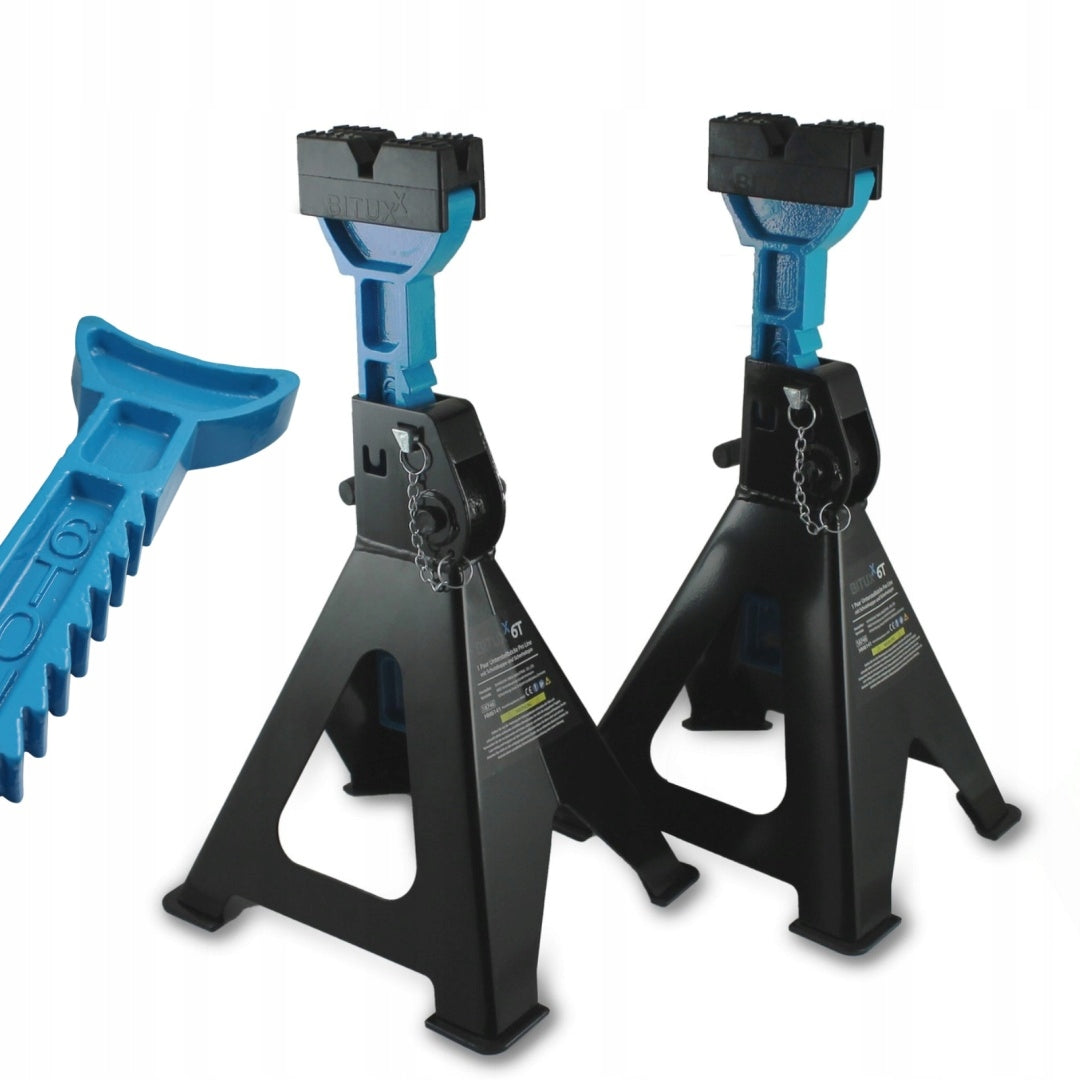 Workshop car supports mare up to 6 tons set of 2 pieces included