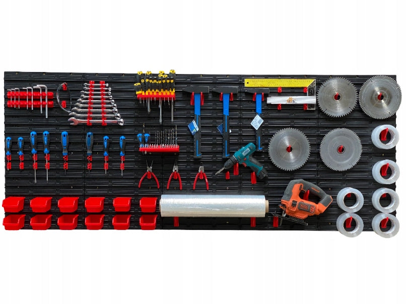 Workshop tool board TABLICO 193,5x78cm stickers 12 cuvettes Brand no brand
