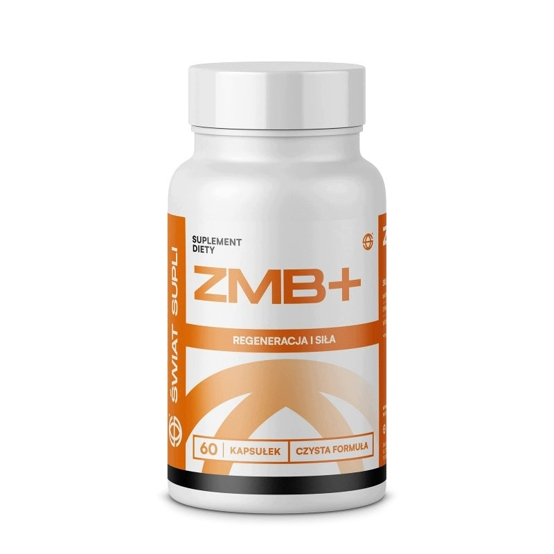 World Supli ZMB+ 60 capsules Magnesium Zinc Vitamin B6 330 mg Supplement