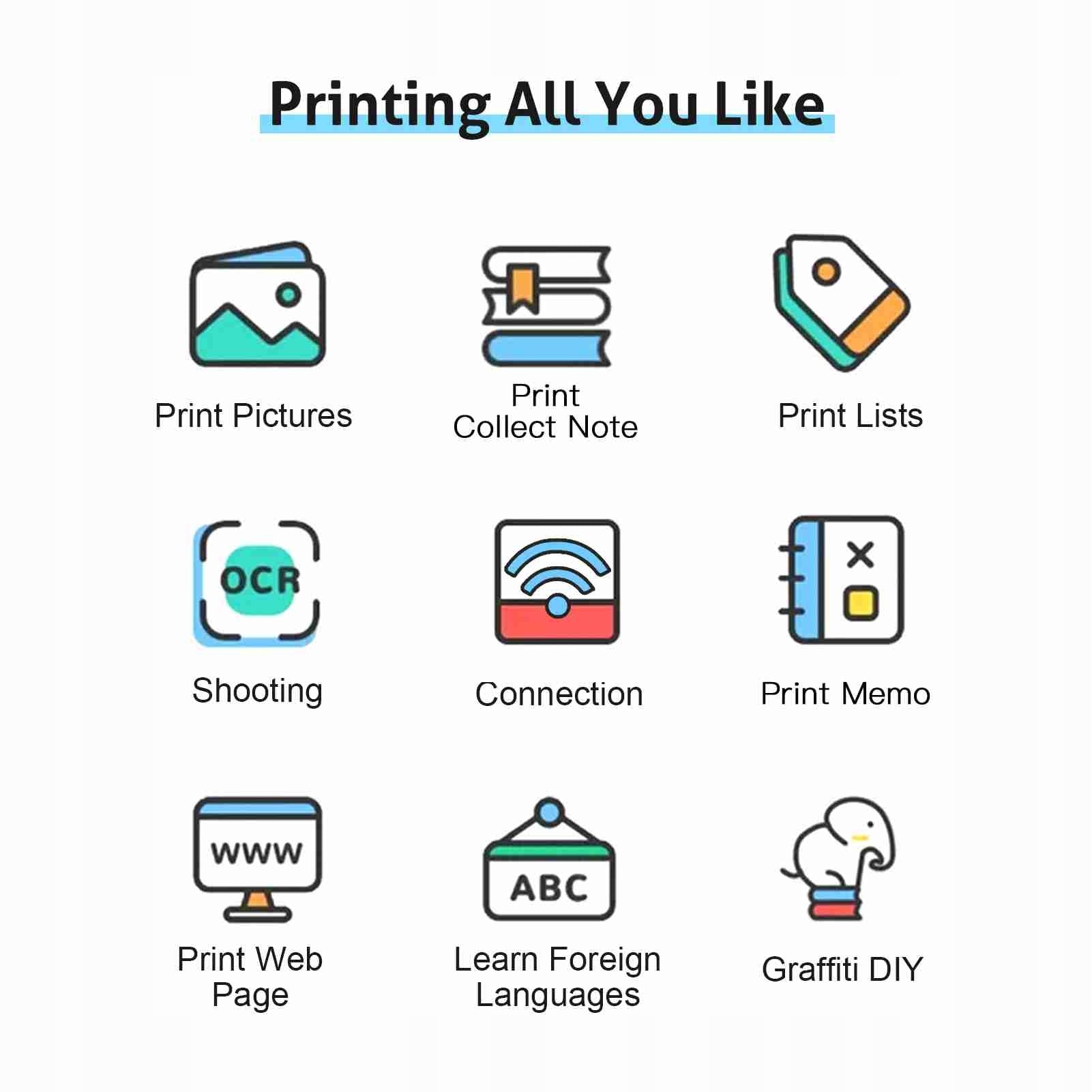 World-in-One QF Portable Multifunction Printer Brand no brand