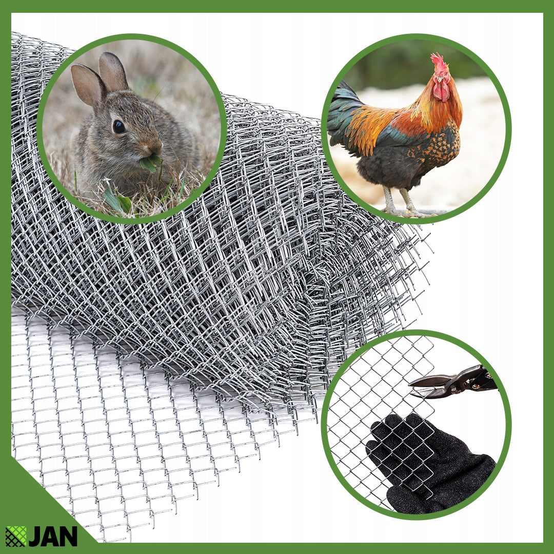 Worm NET BREEDING Fence AVIARY 15x15x1,2mm GALVANIZED 10m2 Length 10 m