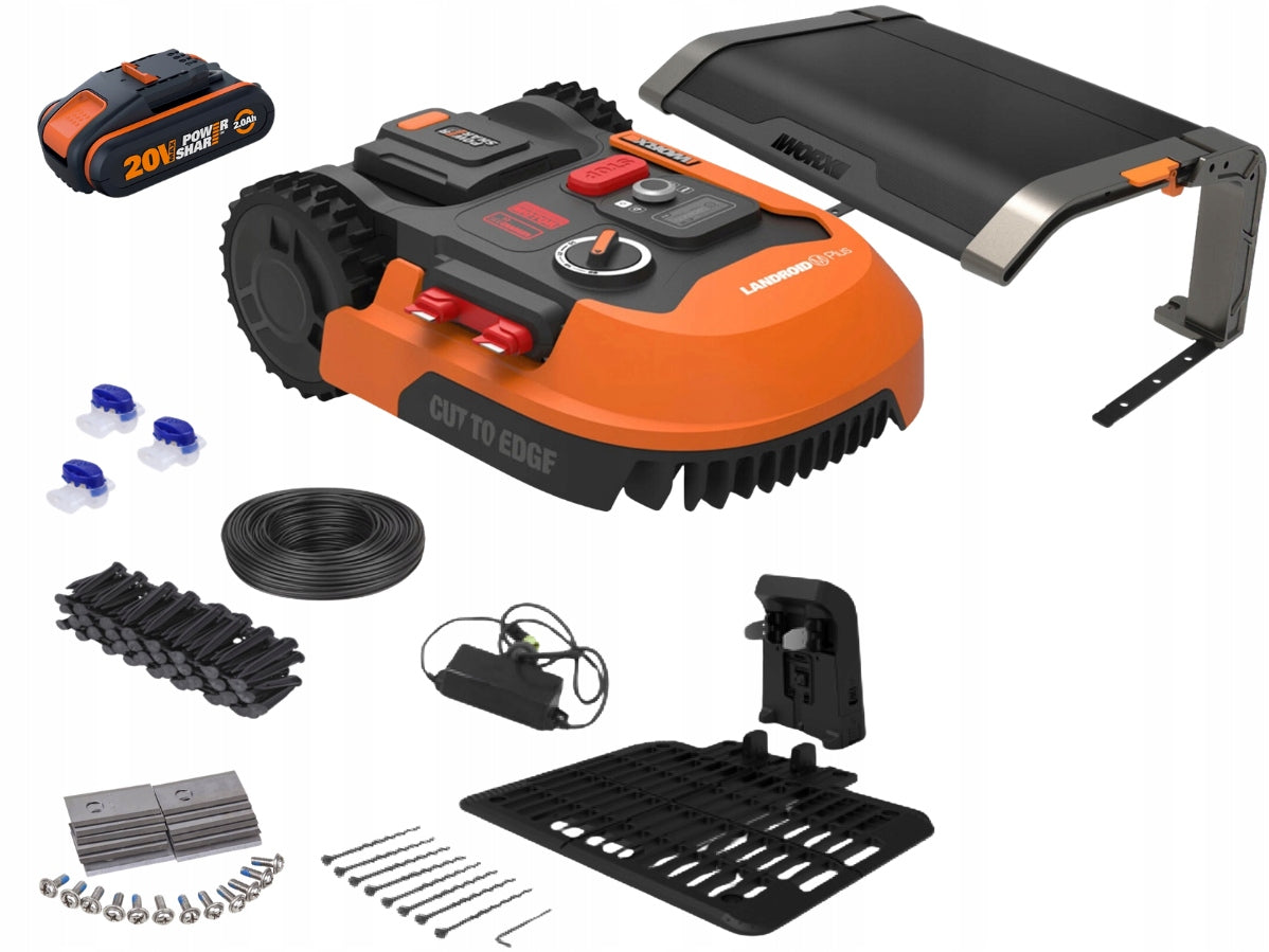 Worx LANDROID M600 Plus WR166E 600m2 + Garage WA0810