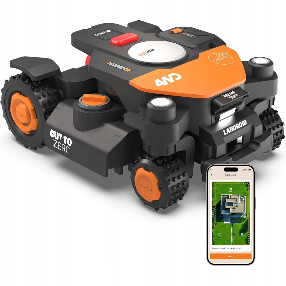 Worx Vision Cloud 4WD 4X4 RTK V-SLAM 4000 m² WR344E
