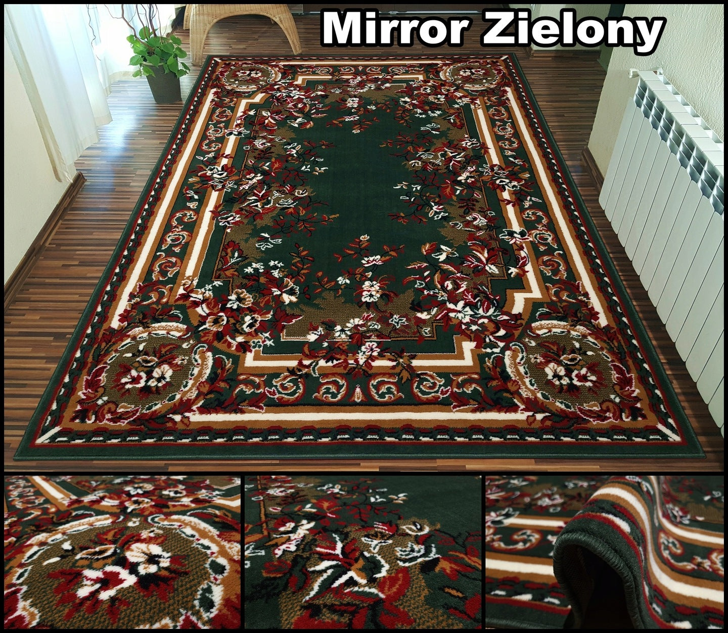 Woven carpet Alfa 200x300 cm modern Belgian for bedroom living room brown Color multicolor