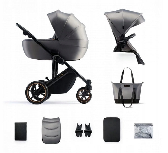 Universalus vežimėlis Kinderkraft Prime 2, Shadow Grey