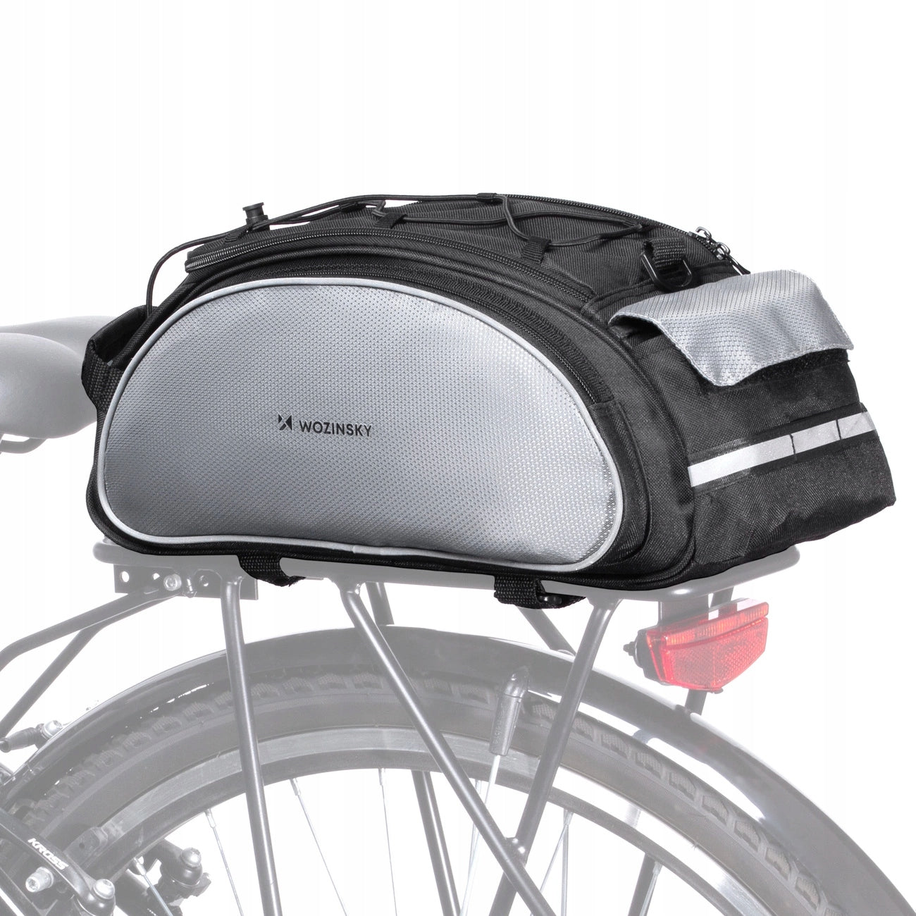 Wozinsky bicycle bag for luggage compartment with shoulder strap 13l black (WBB1BK)