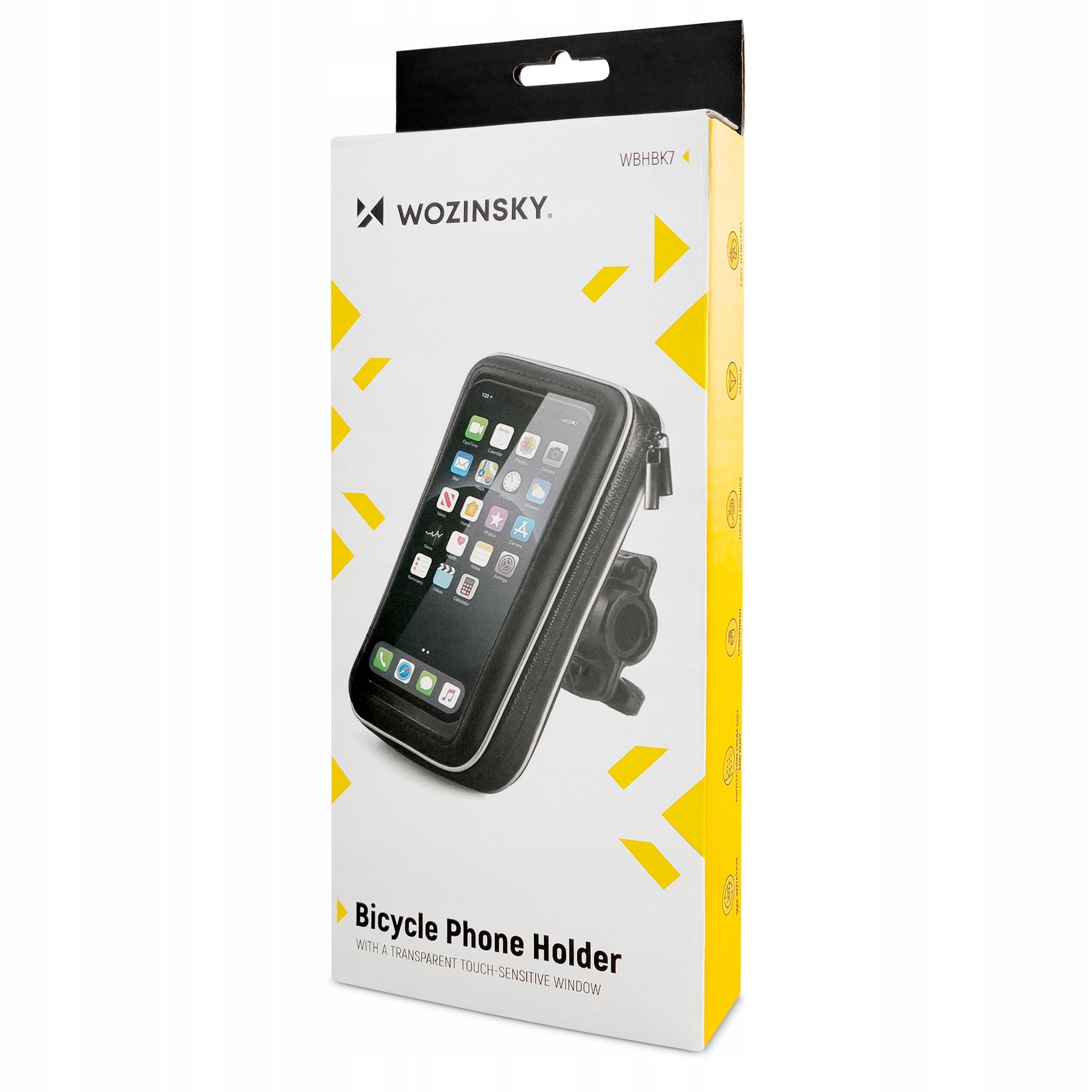 Wozinsky phone holder for bicycle, motorcycle, scooter black WBHBK7 For mobile