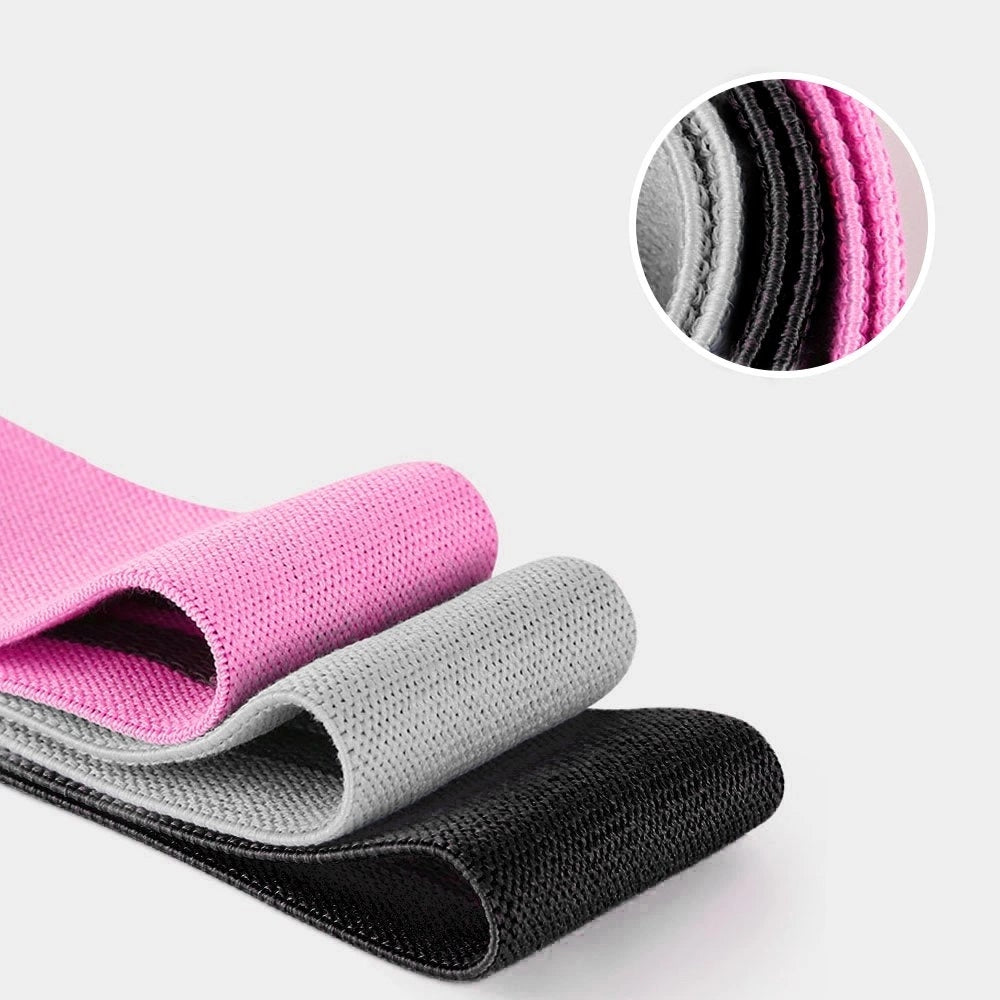 Wozinsky set of 3x material resistance exercise bands mini band yoga fit Kind training band