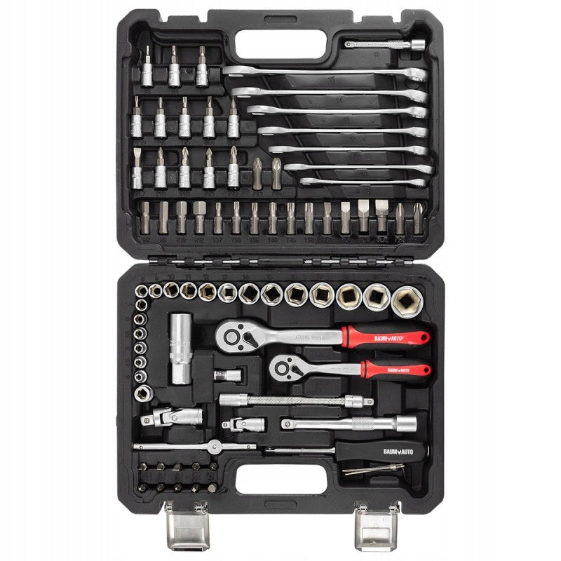 Wrench Tool Kit Ratchet Cap Tool Case 4-22mm 82el Brand BaumAuto