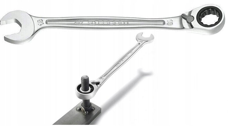 Wrench flat eye ratchet 10mm rattle Facom 467B.10