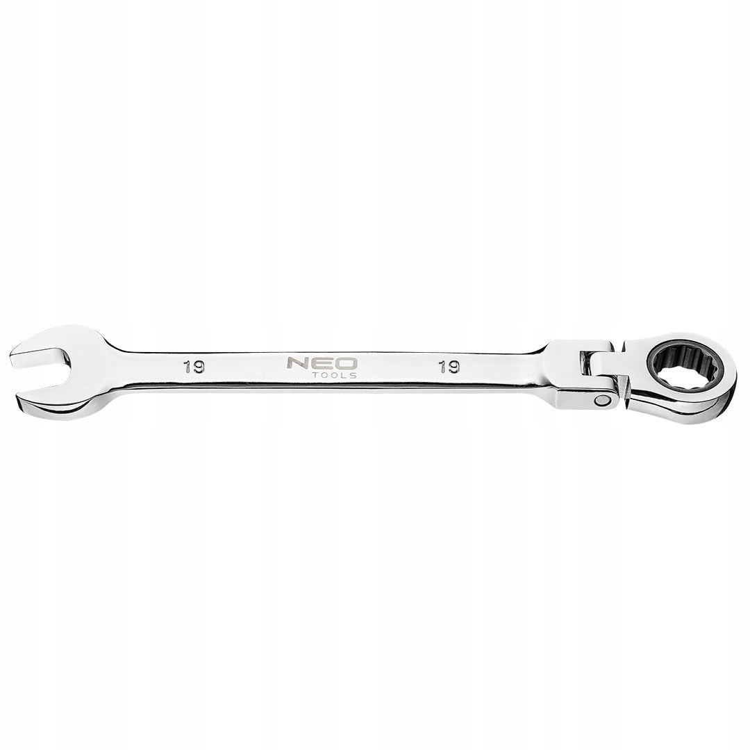 Wrench with joint and ratchet 19 x 248 mm
