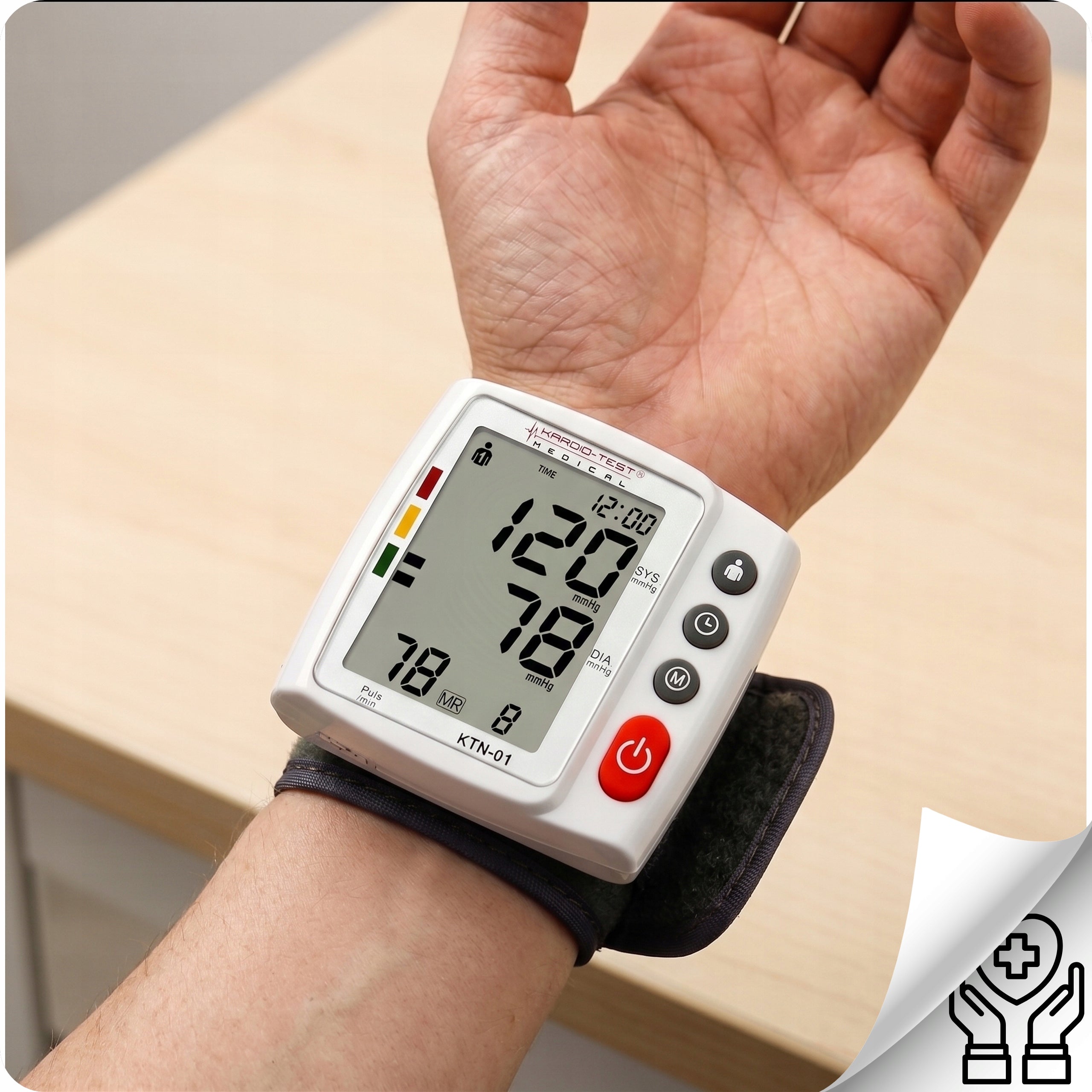 Wrist Blood Pressure Monitor Automatic ARRHYTHMIA Memory 2x120 for Wrist Medical device yes