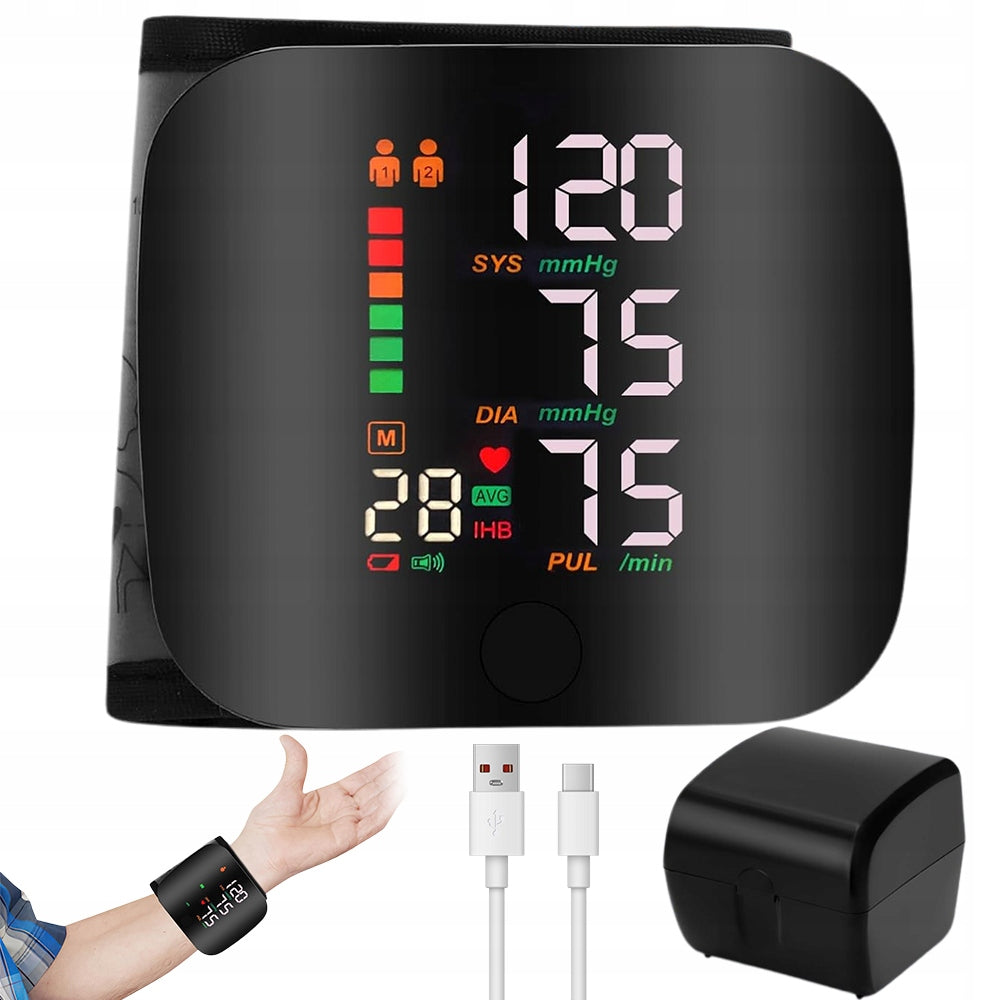 Wrist Blood Pressure Monitor Automatic Lightweight