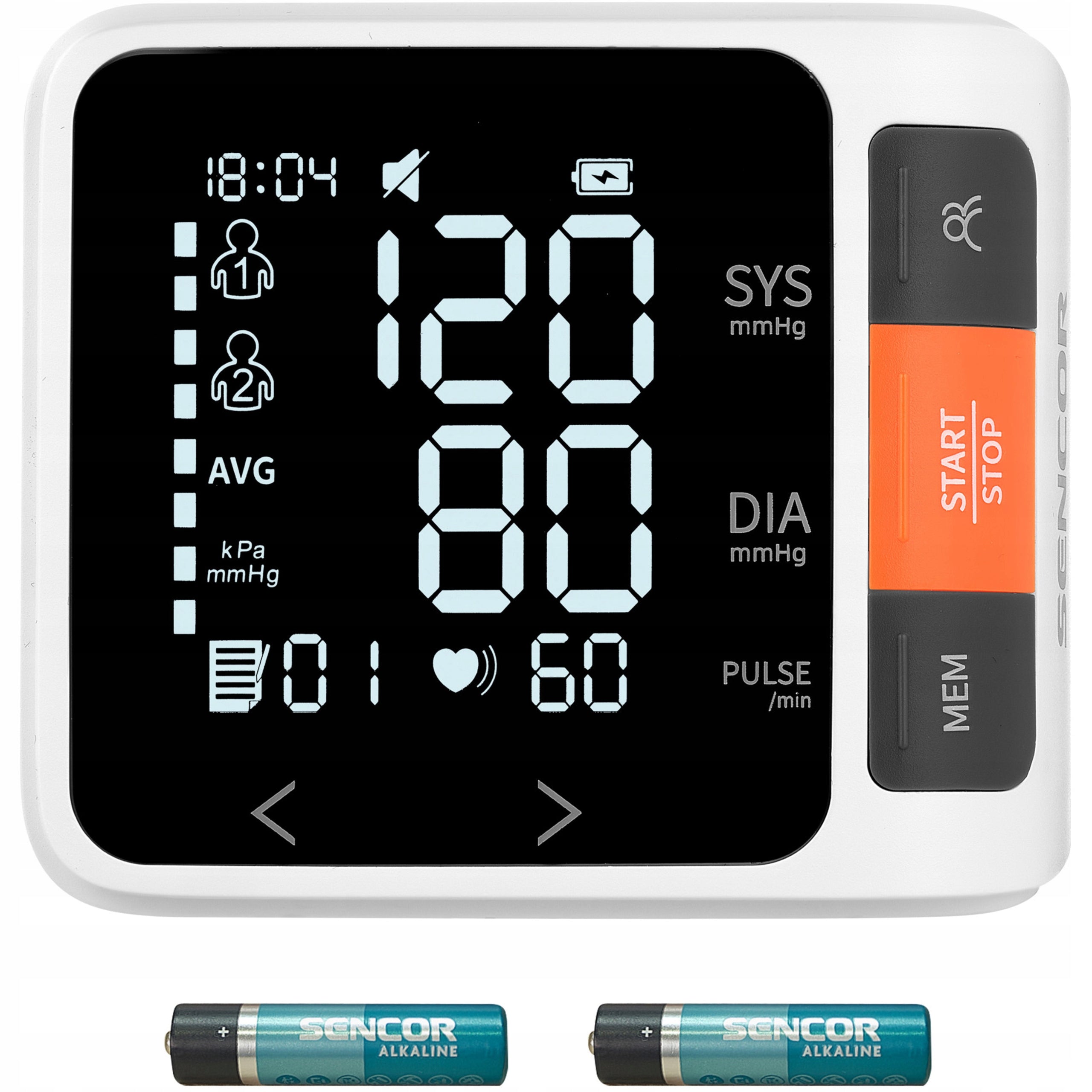 Wrist Blood Pressure Monitor Sencor SBD 0900WH DIGITAL MEASUREMENT MEMORY