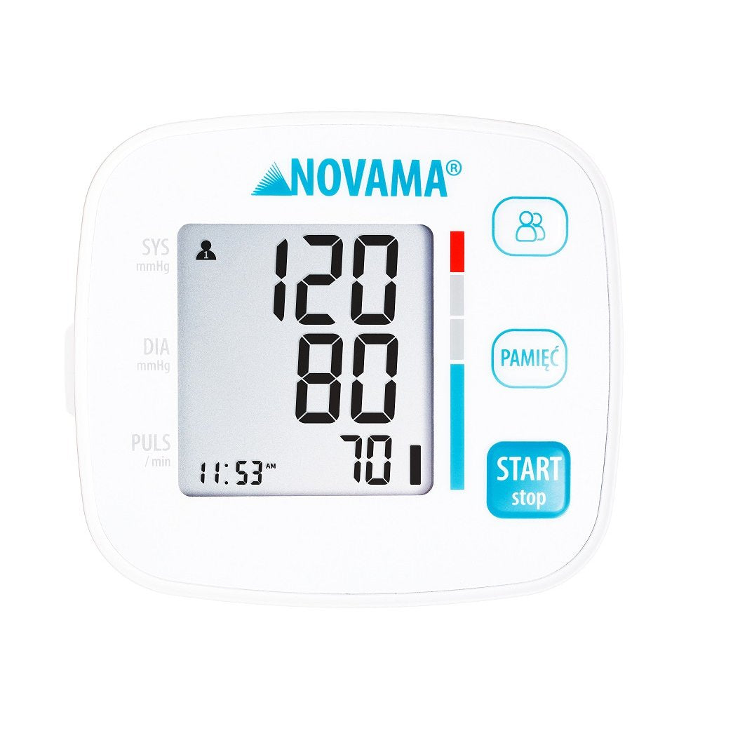 Wrist blood pressure monitor NOVAMA WHITE V Manufacturer code TOW017631