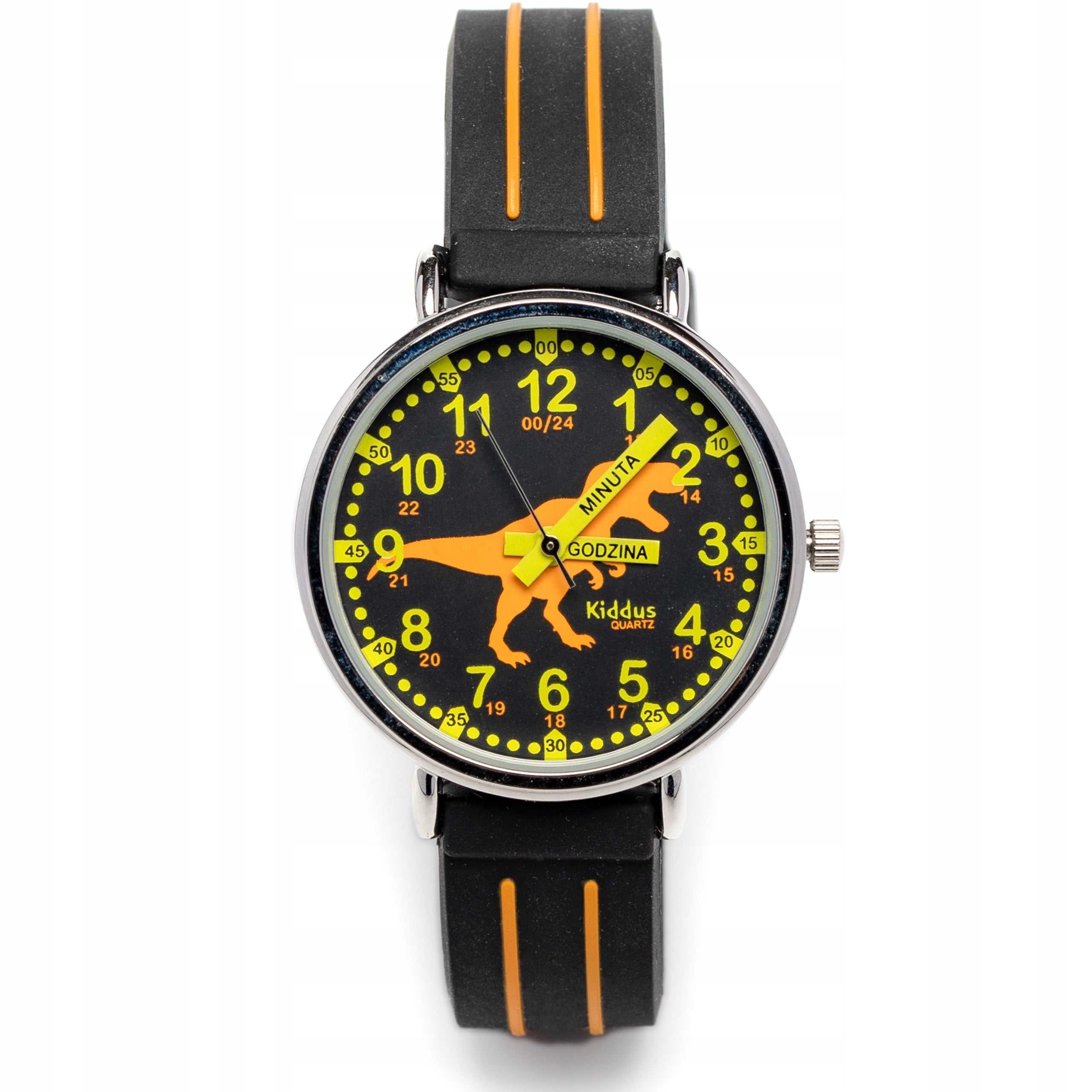 Wristwach educative for boys and girls. Learn to tell the time - Polish Brand Kiddus