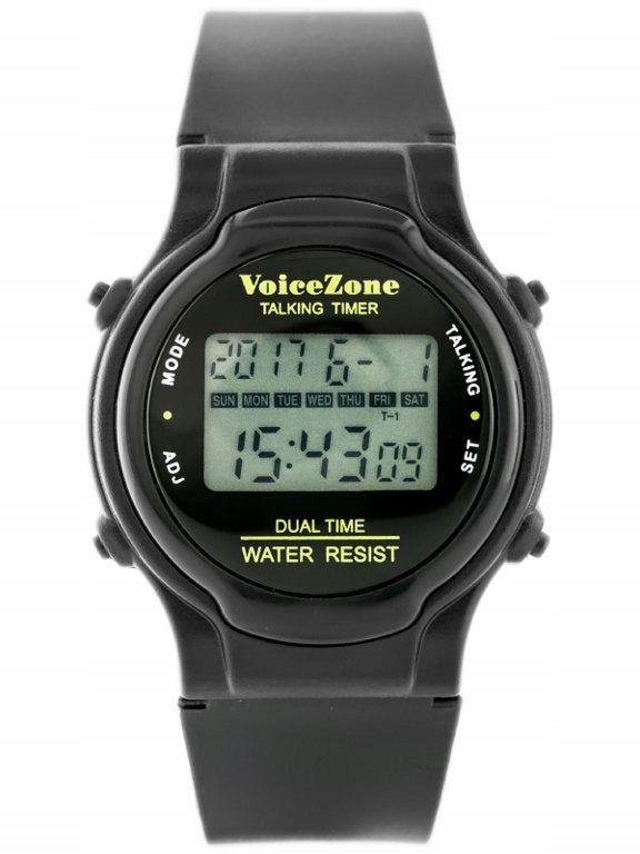 Wristwatch Perfect black analog-digital quartz speaking Packaging status original