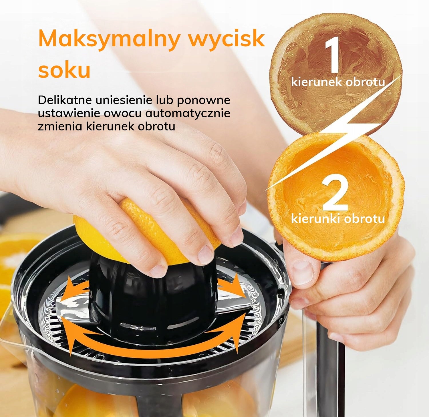 Wyciskarka Cytrusów Elektryczna LEBENLANG 2 Kierunki Wysoka Wydajność Brand LEBENLANG