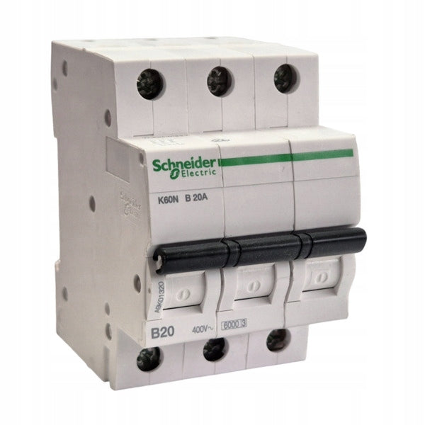 Modulinis Automatinis jungiklis Schneider Electric ,3P B, 20A, 6kA , K60N