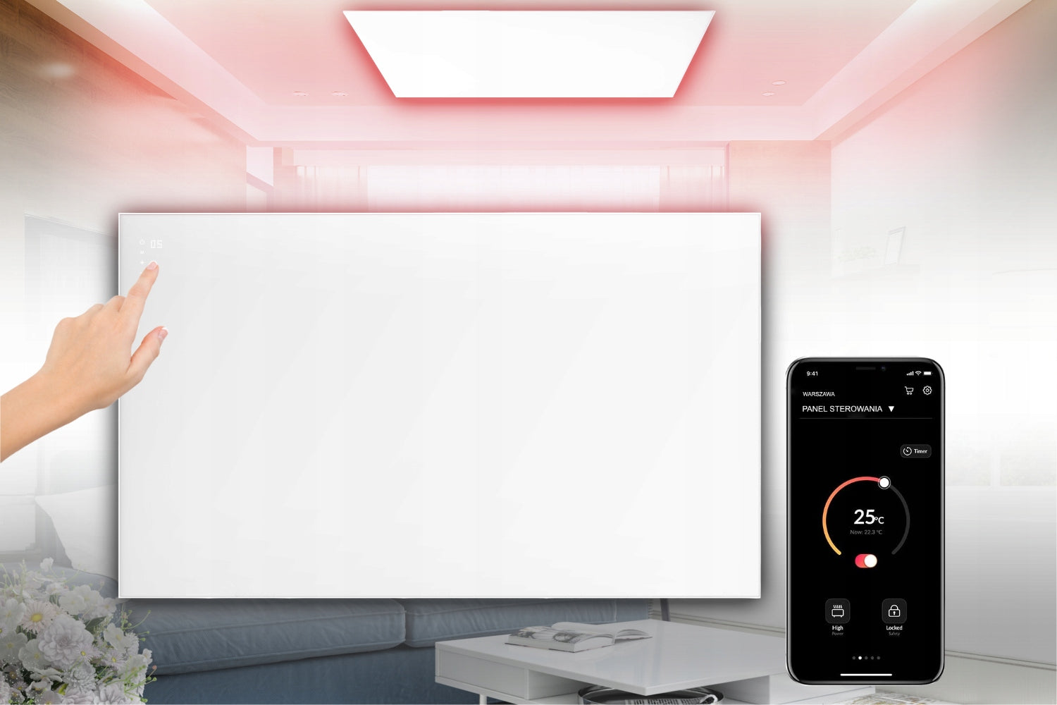 Infrarotheizung, Komfort, 1200 W