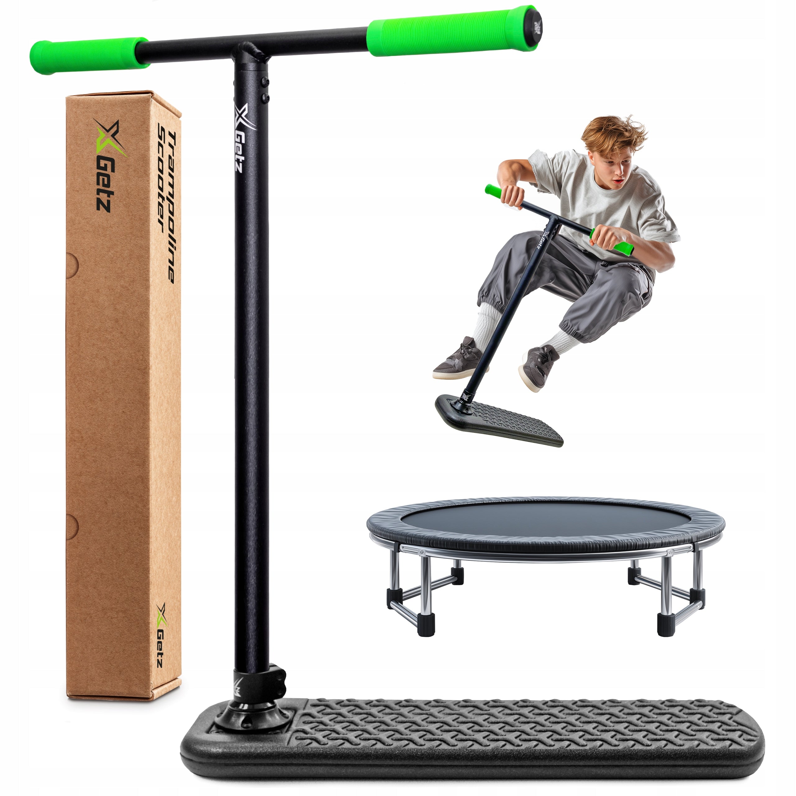 X-GETZ PRO Trampoline scooter for tricks – adjustable handlebar