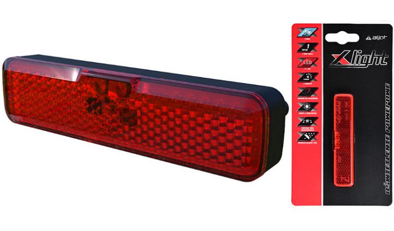 X-LIGHT REAR BICYCLE LIGHT E-BIKE for Luggage Rack 50mm XC-354 DC 6-48V LED