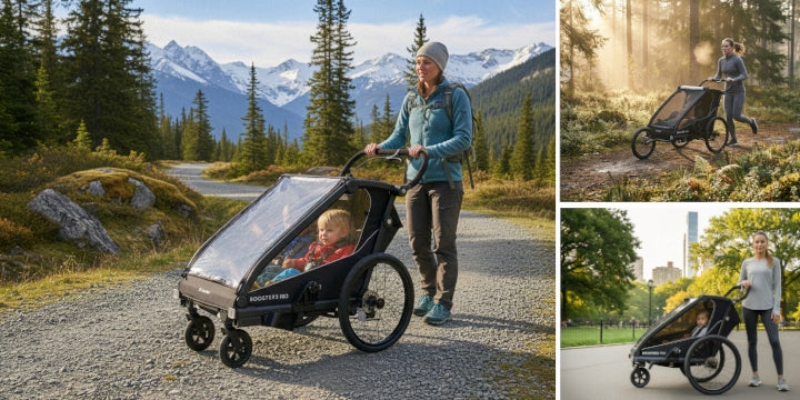 X-Lander Booster 2 PRO double multi-functional 3in1 bicycle trailer Model Booster 2 Pro
