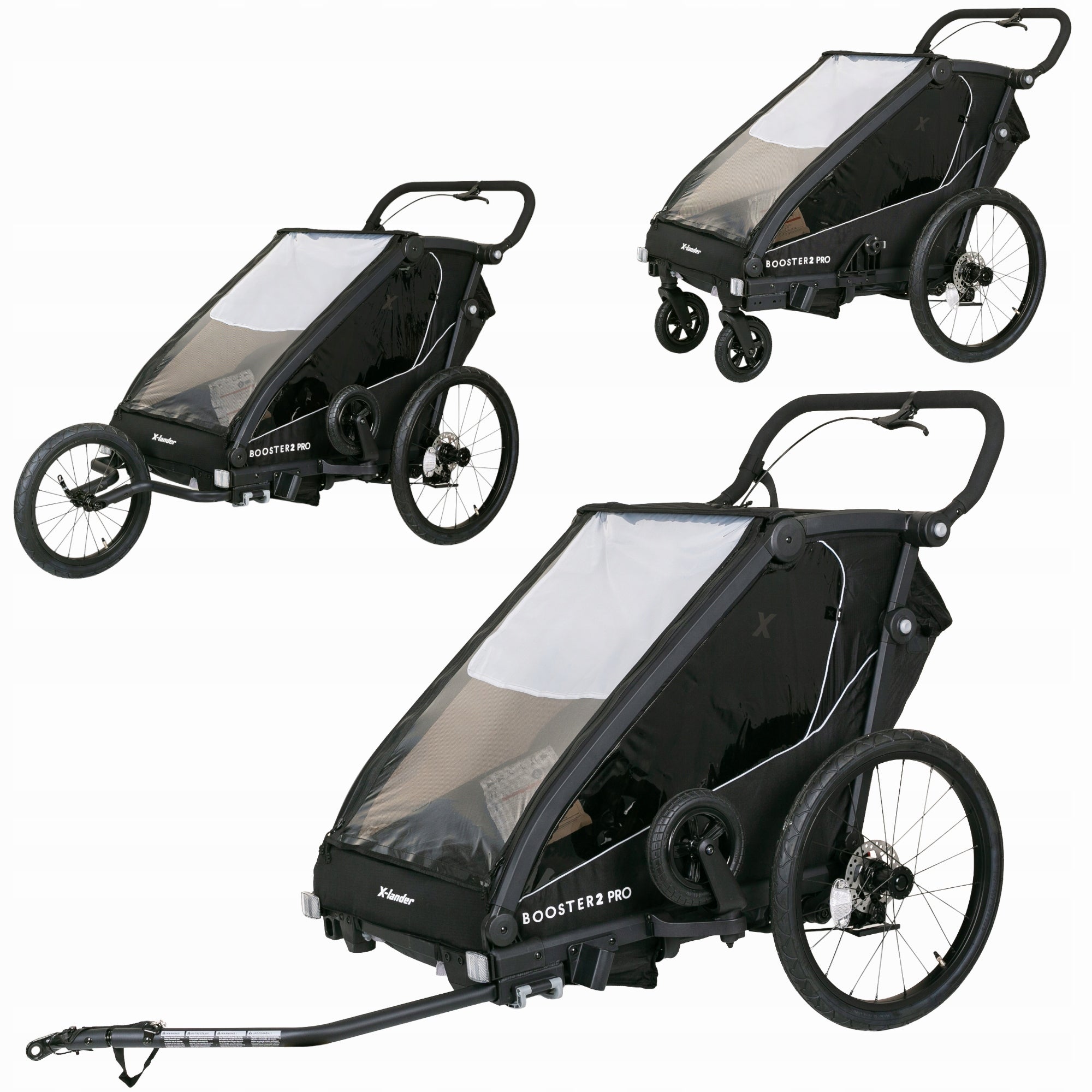 X-Lander Booster 2 PRO double multi-functional 3in1 bicycle trailer
