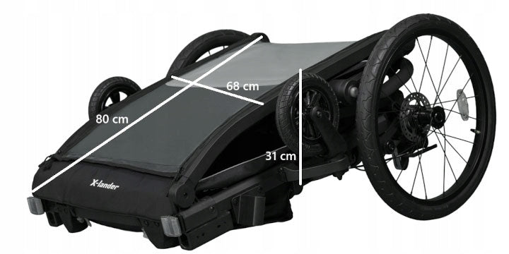 X-lander Booster 1 Pro Children's Bike Trailer 3in1 Brand X-lander