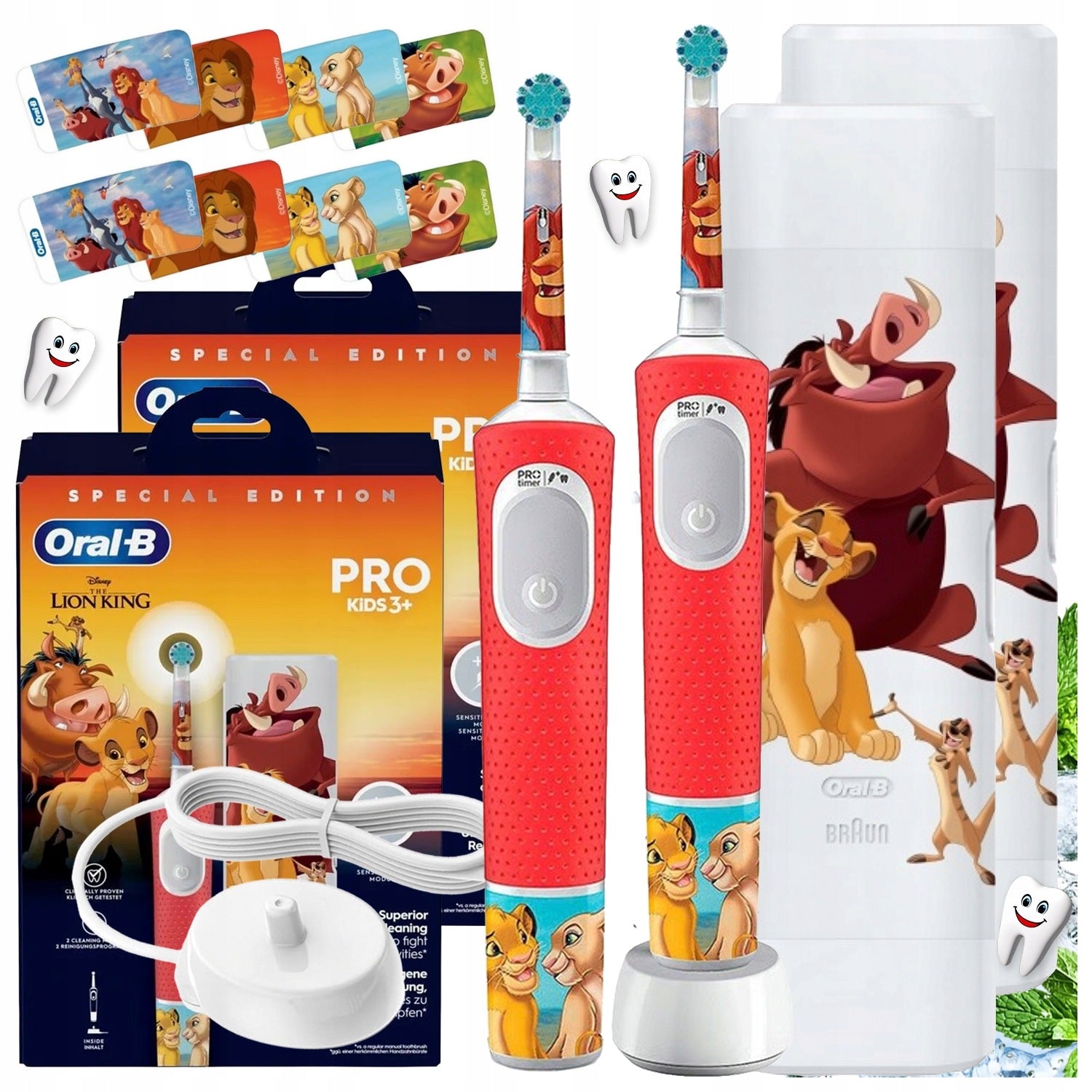 X2 Electric Toothbrush for Children Oral-B Vitality Pro Lion King + CASE