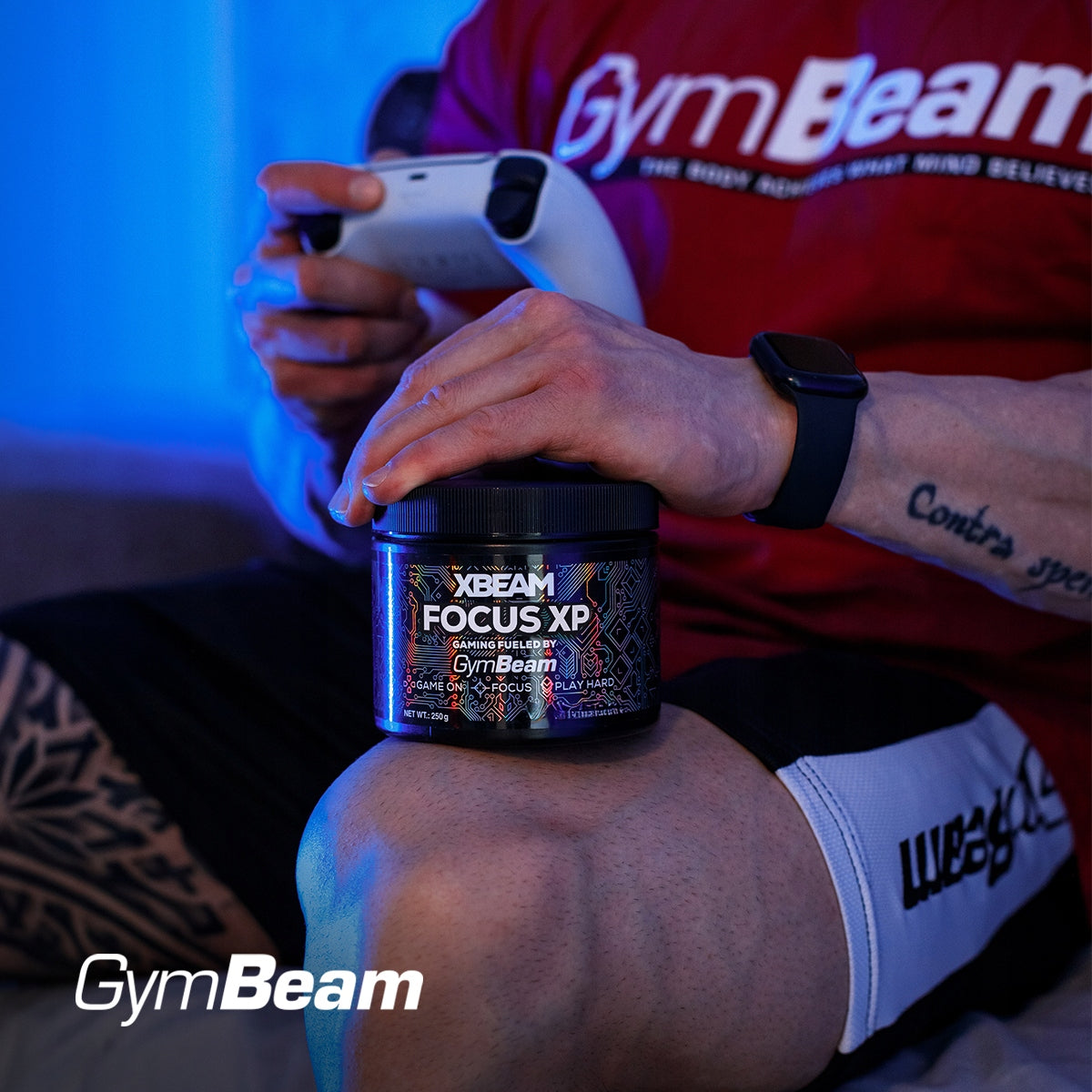 XBEAM FOCUS XP WITH BAKOPA TAURINE VITAMINS ON FOCUS - GymBeam berries EAN (GTIN) 8586026399240