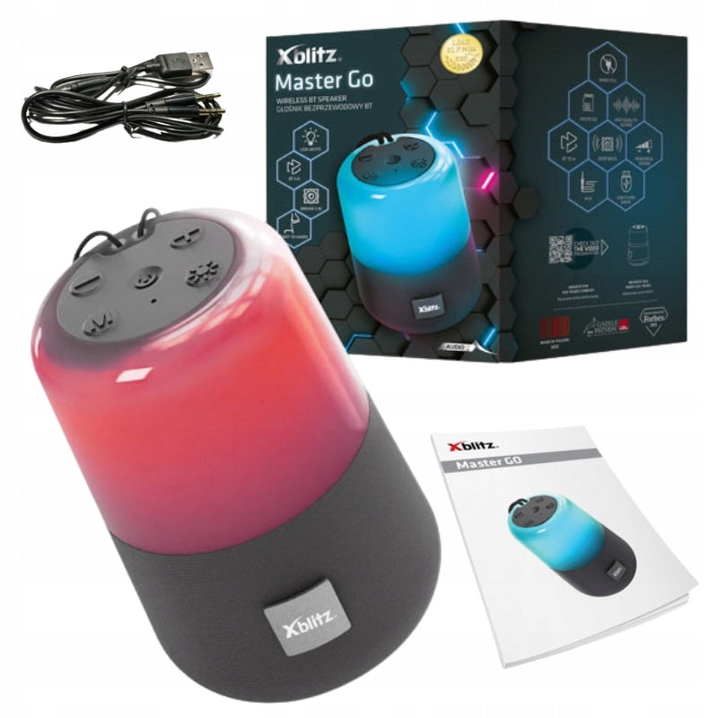 XBLITZ MASTER GO SPEAKER PORTABLE WIRELESS LED BLUETOOTH LIGHTS