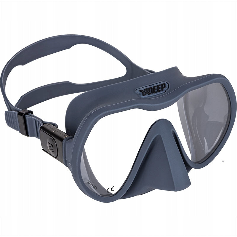XDEEP Frameless Radical Diving Mask, Size: L, Grey Color gray