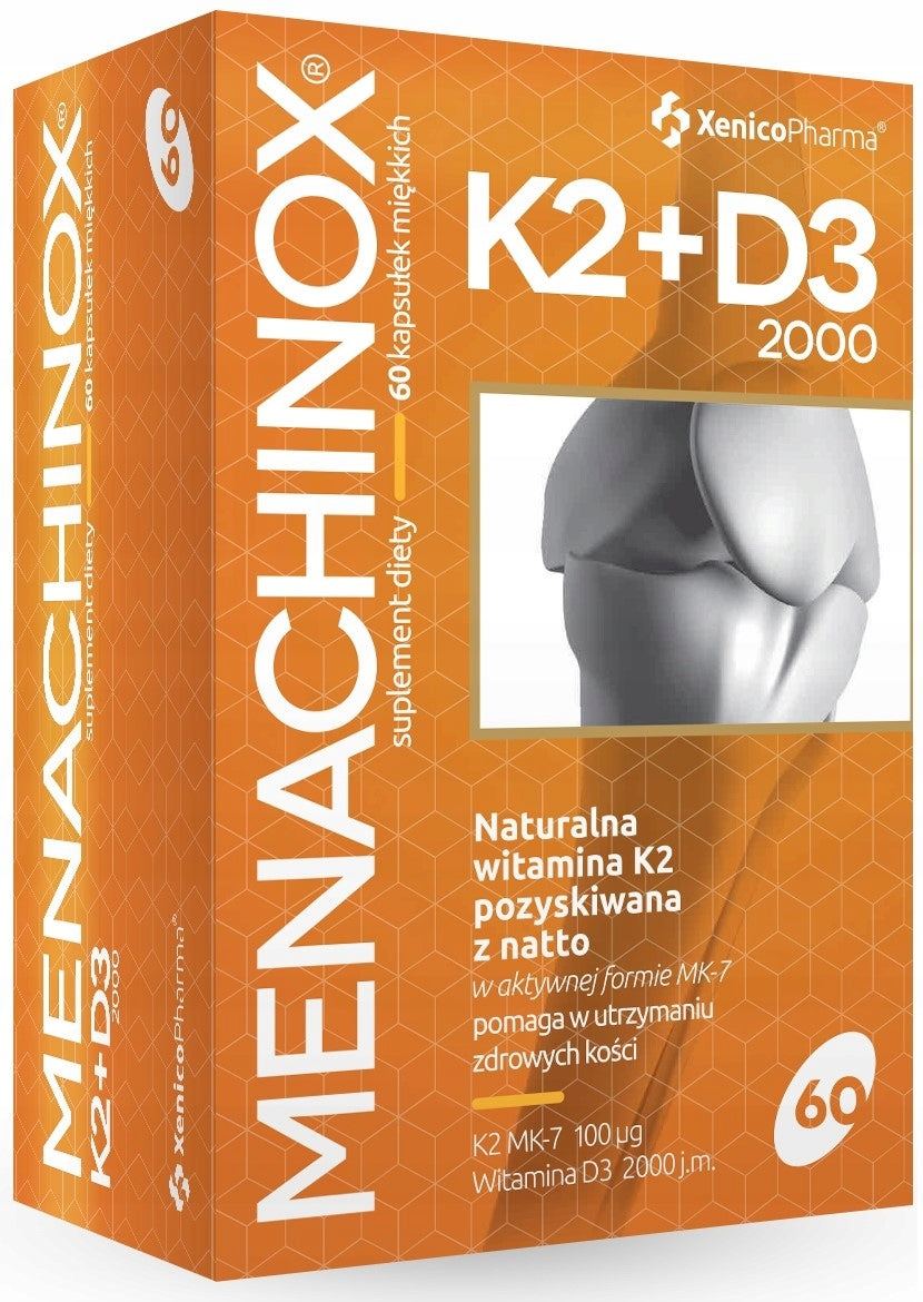 XENICO Menachinox vitamin K2 + D3 2000 60 kaps